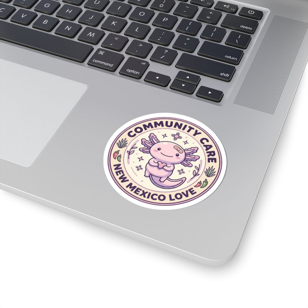 Community Care New Mexico Love sticker | People over Profit, values-led