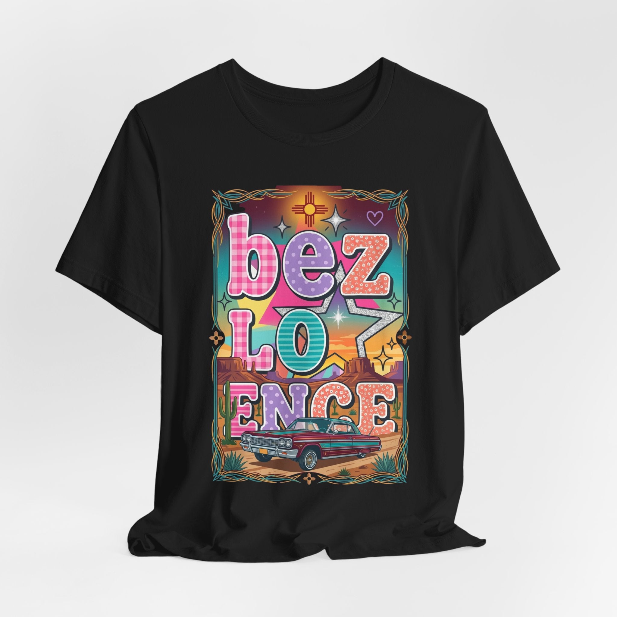 BeezLove Scripture Rainbow Tee — Colorful Christian Faith T-Shirt
