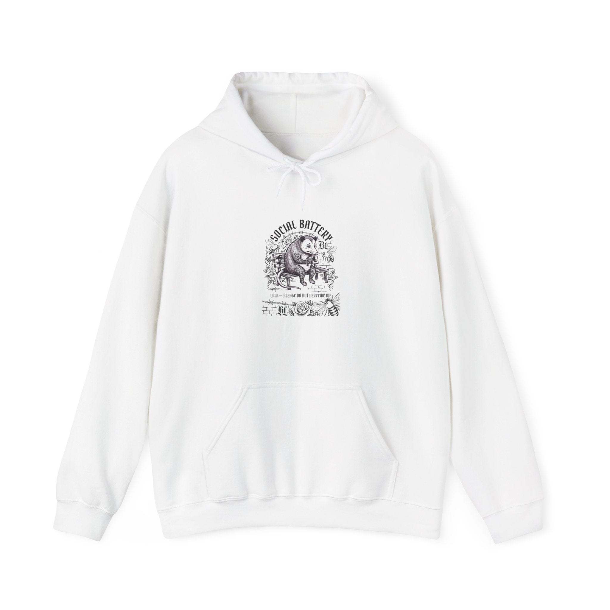 Anxious Animal Cartoon Hoodie | Cute Anxiety Humor Sweatshirt