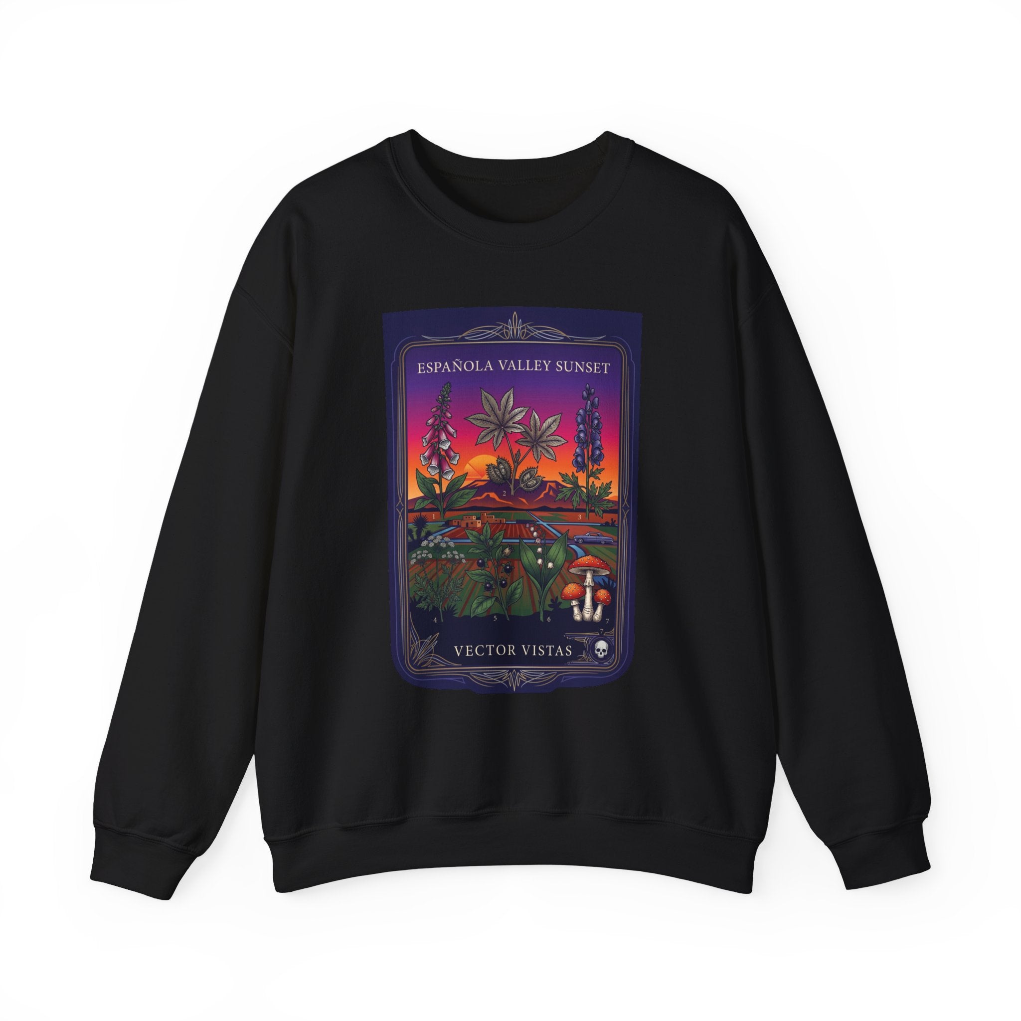 All Plants Are Edible Sweatshirt | Vintage Botanical Illustration, Dark Nature Humor