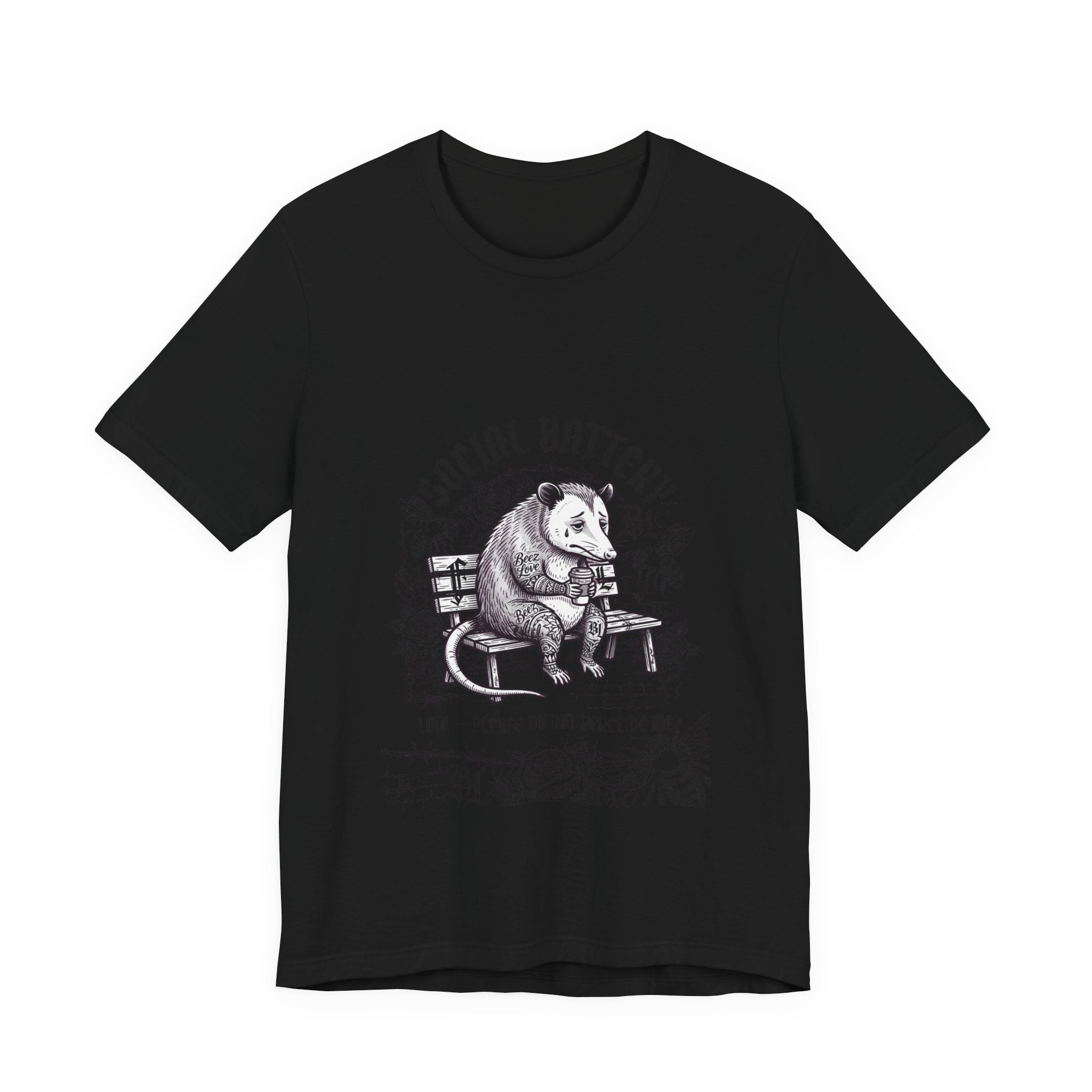 Social Battery Sloth Tee | Anxious Animal Humor, Introvert Shirt