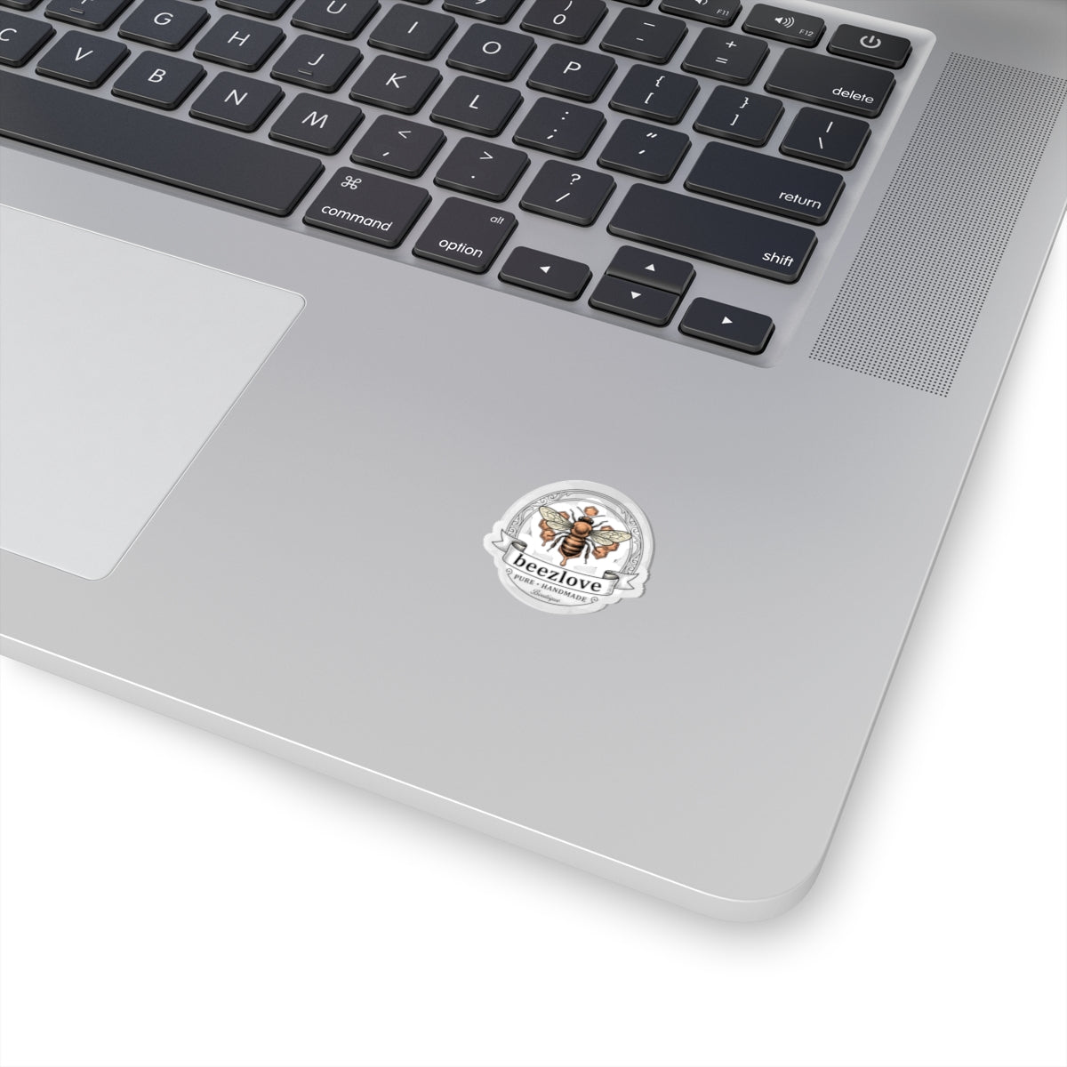 Bee and Floral Crest Kiss-Cut Sticker | Birth Flower, Botanical Sticker