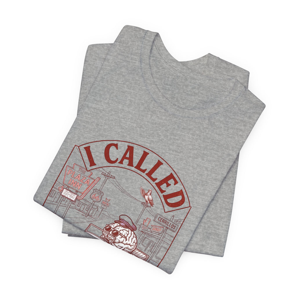 I Called My Brain T-Shirt | Anxious Animal Humor, Cute Anxiety Tee