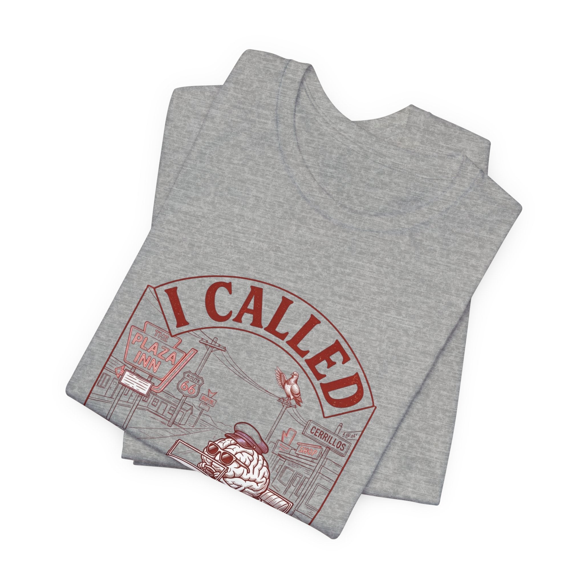 I Called My Brain T-Shirt | Anxious Animal Humor, Cute Anxiety Tee