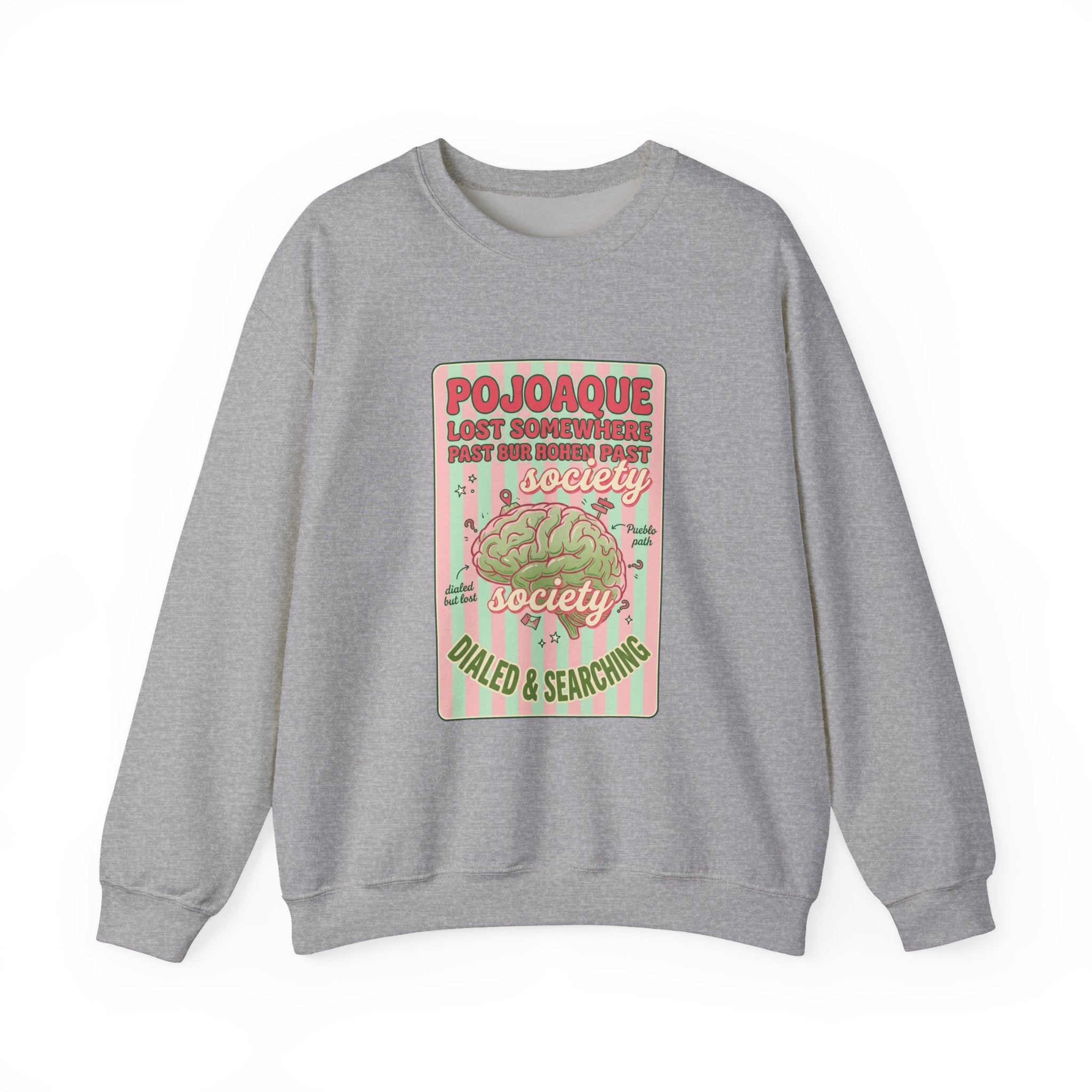 Matcha Club Graphic Sweatshirt | green pink café aesthetic, latte art illustration