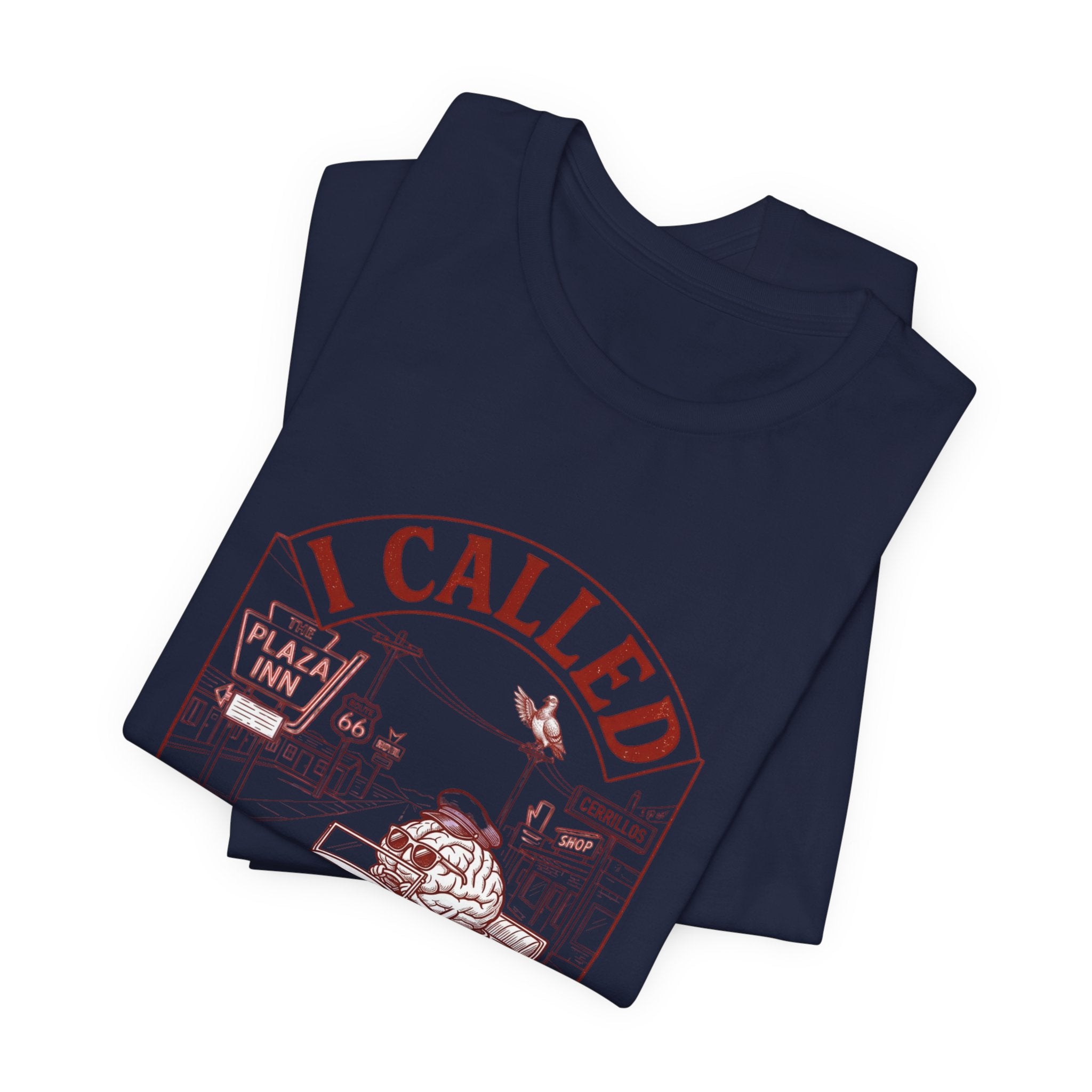 I Called My Brain T-Shirt | Anxious Animal Humor, Cute Anxiety Tee