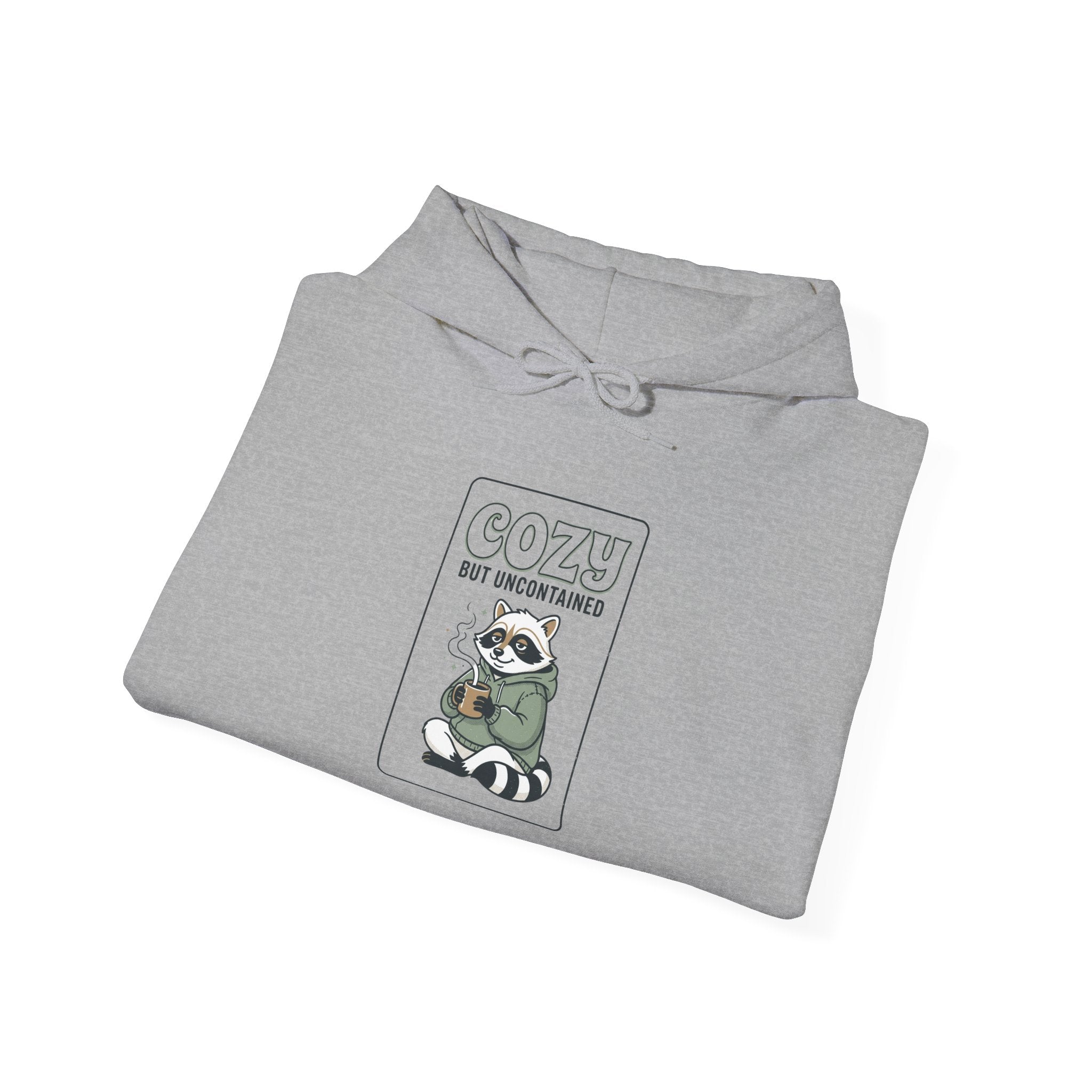 Feral Raccoon Nightforest Hoodie | Celestial Wilderness, Trash-Panda Aesthetic