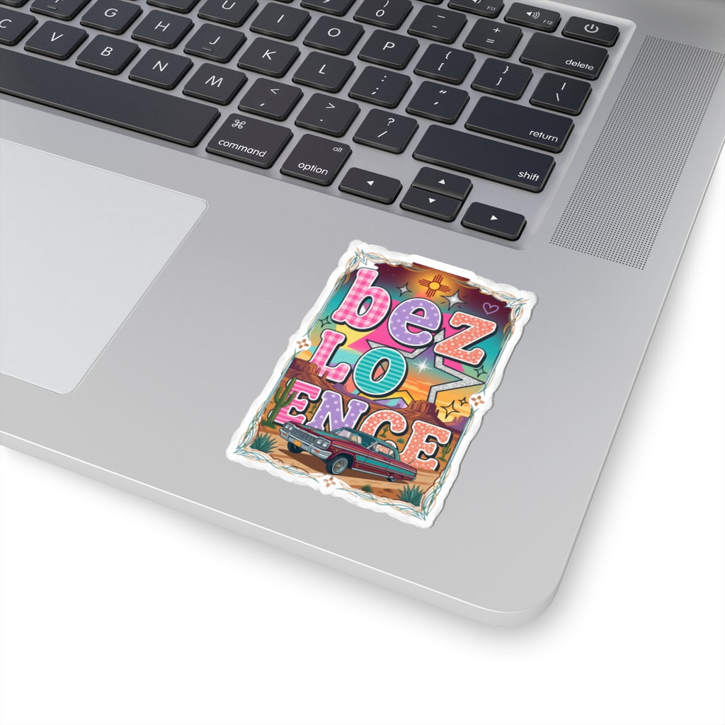 BeezLove Scripture Rainbow Sticker — Colorful Christian Faith Sticker