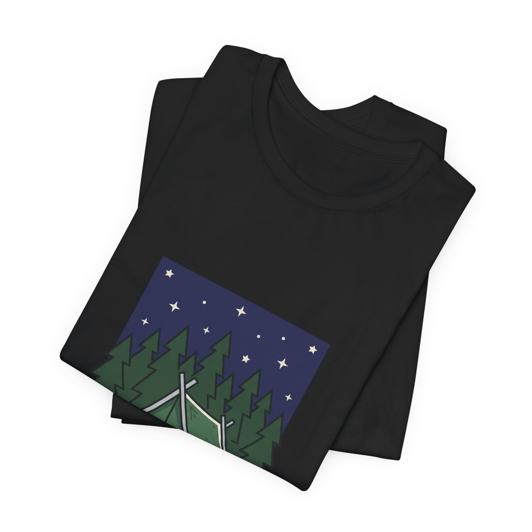 Camping Tent Illustration Tee | Teacher Wedding, School Community