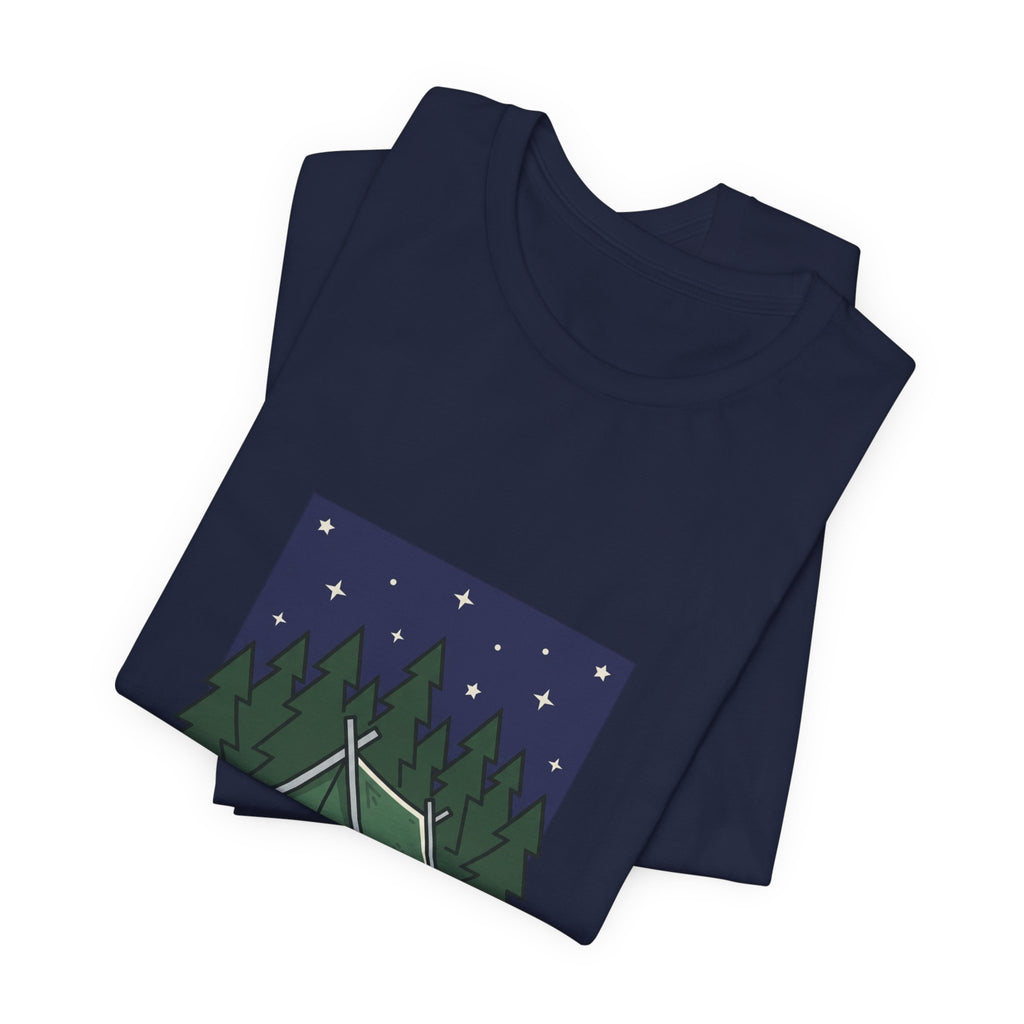 Camping Tent Illustration Tee | Teacher Wedding, School Community