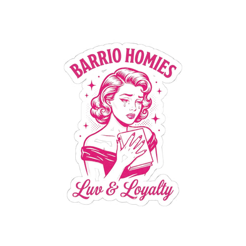 Barrio Homies Luv & Loyalty Kiss-Cut Stickers | Book Club Romance Sticker