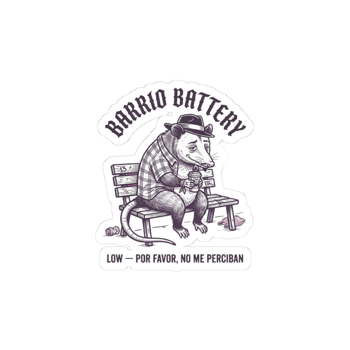Anxious Armadillo Illustration Kiss-Cut Stickers | Anxious Animal Humor, Cute Anxiety