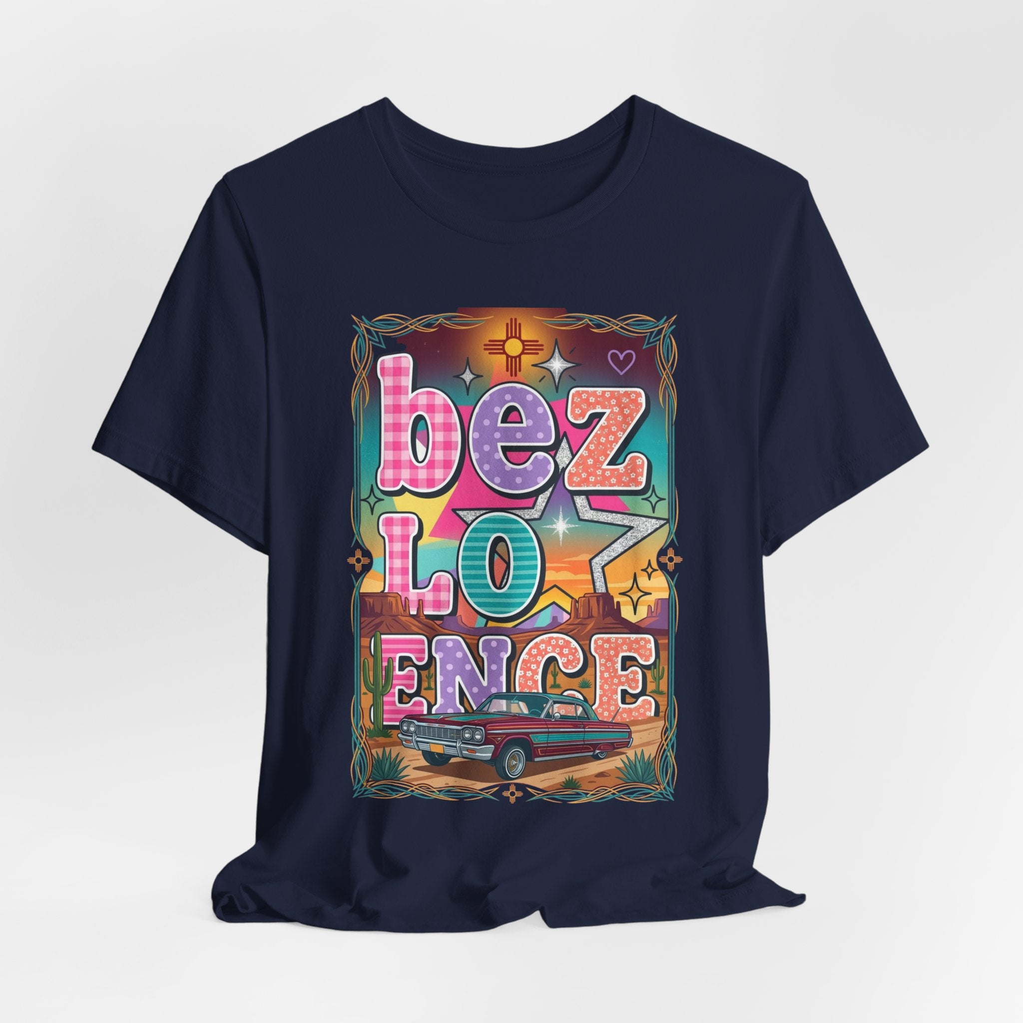 BeezLove Scripture Rainbow Tee — Colorful Christian Faith T-Shirt