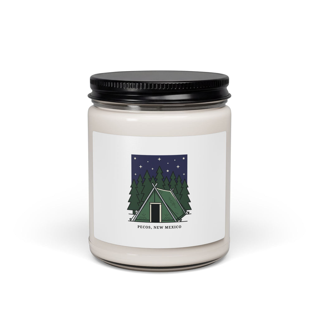 Camping Tent Illustration Candle | Soy 9oz, School Wedding Keepsake