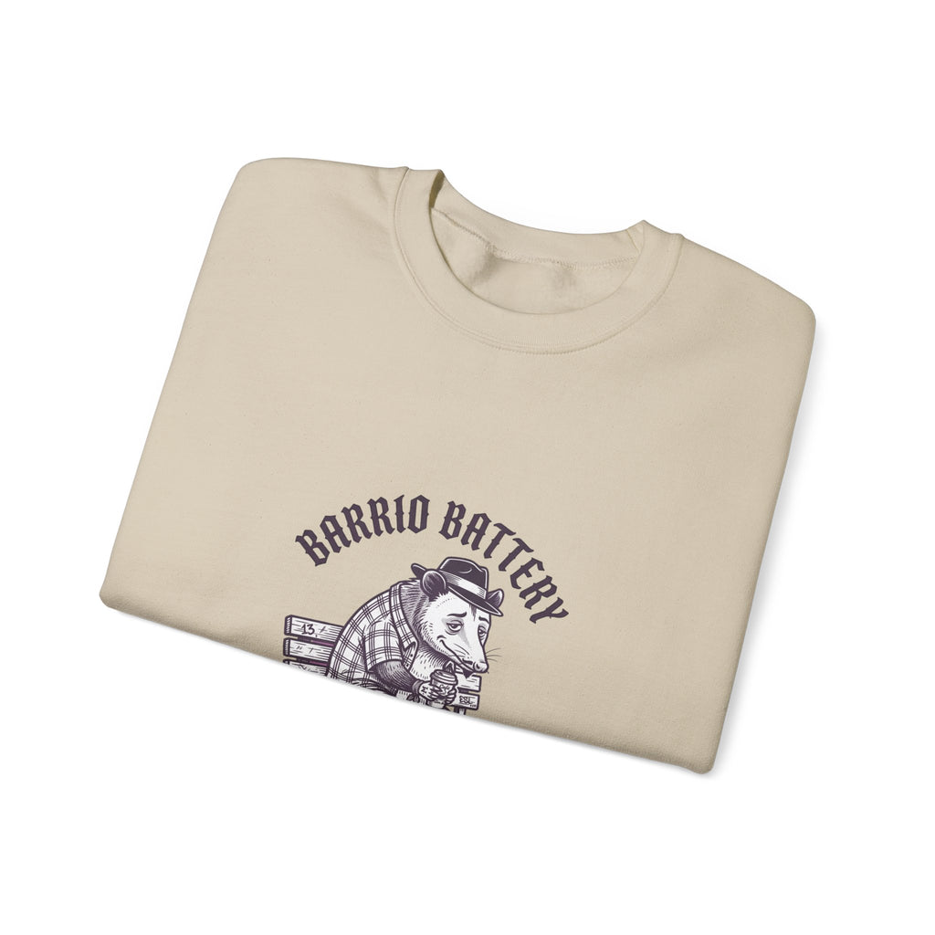 Anxious Animal Illustration Crewneck Sweatshirt | Cute Anxiety Humor