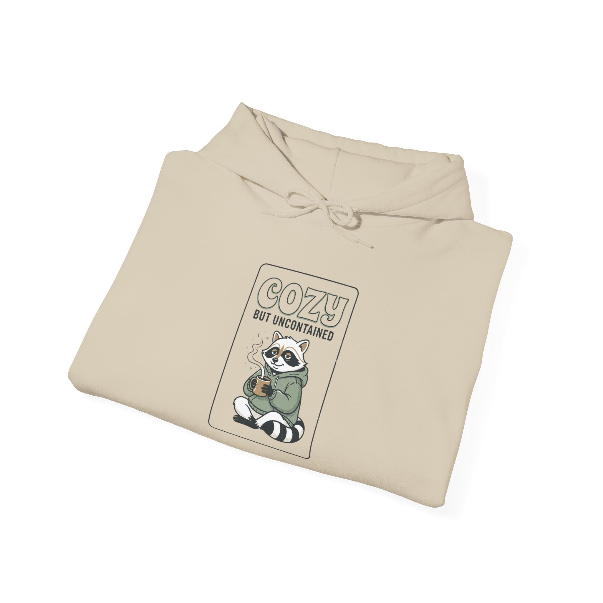 Feral Raccoon Nightforest Hoodie | Celestial Wilderness, Trash-Panda Aesthetic