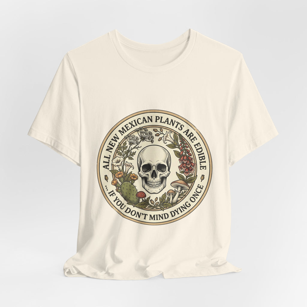 All Plants Are Edible Skull Botanical Tee | Vintage Botanical, Forager Humor