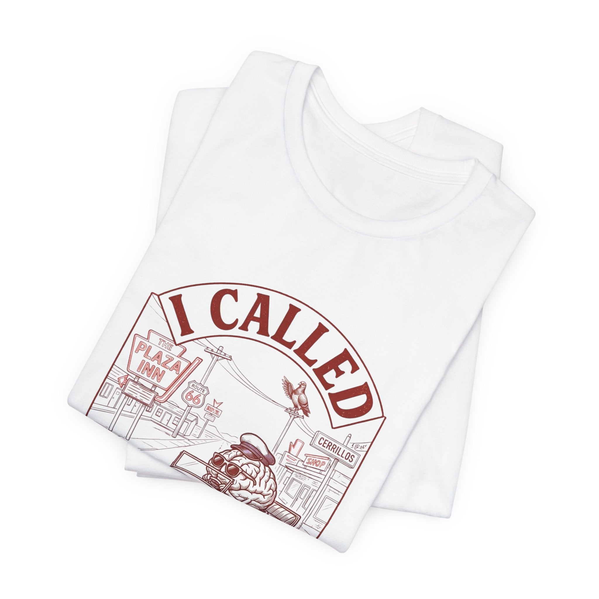 I Called My Brain T-Shirt | Anxious Animal Humor, Cute Anxiety Tee