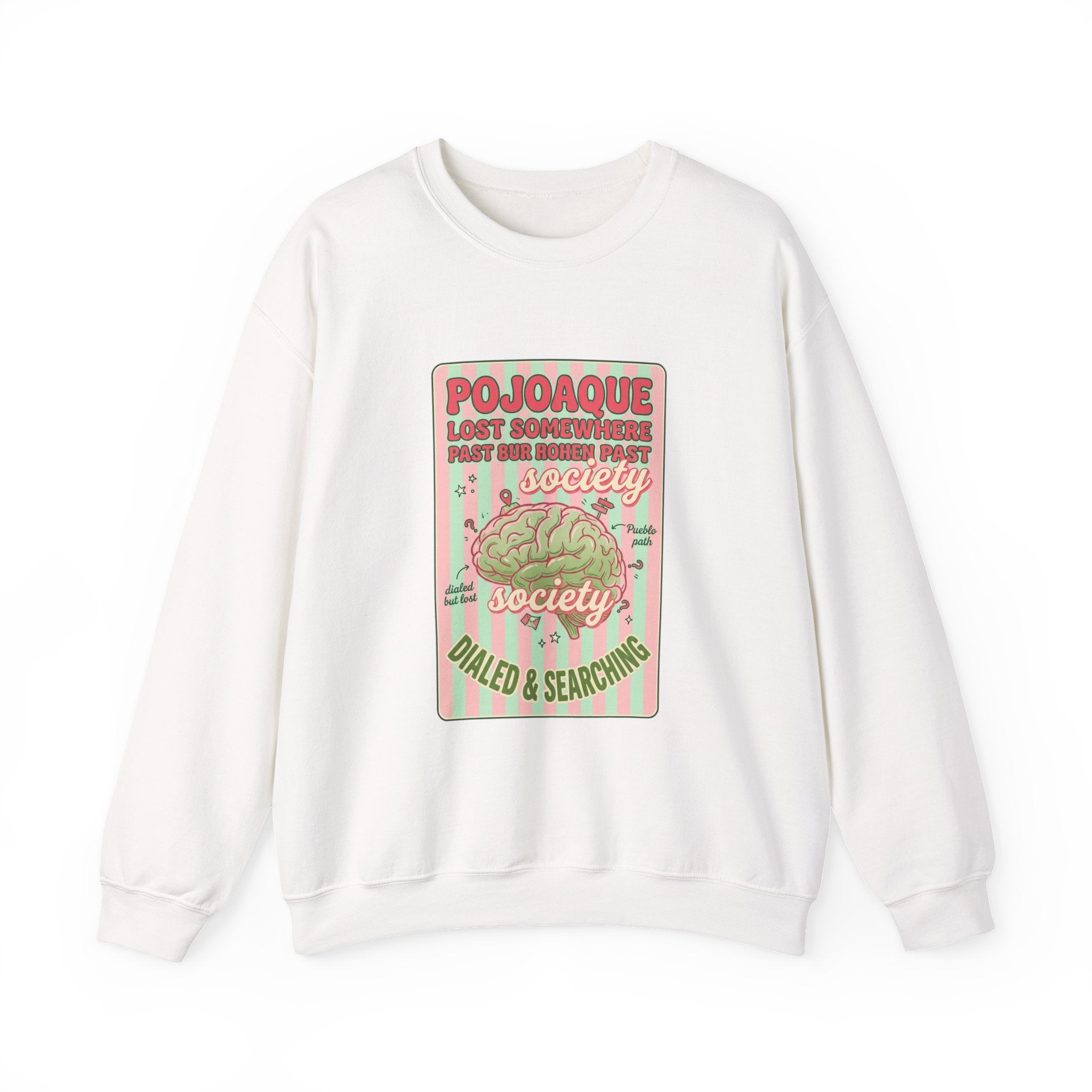 Matcha Club Graphic Sweatshirt | green pink café aesthetic, latte art illustration