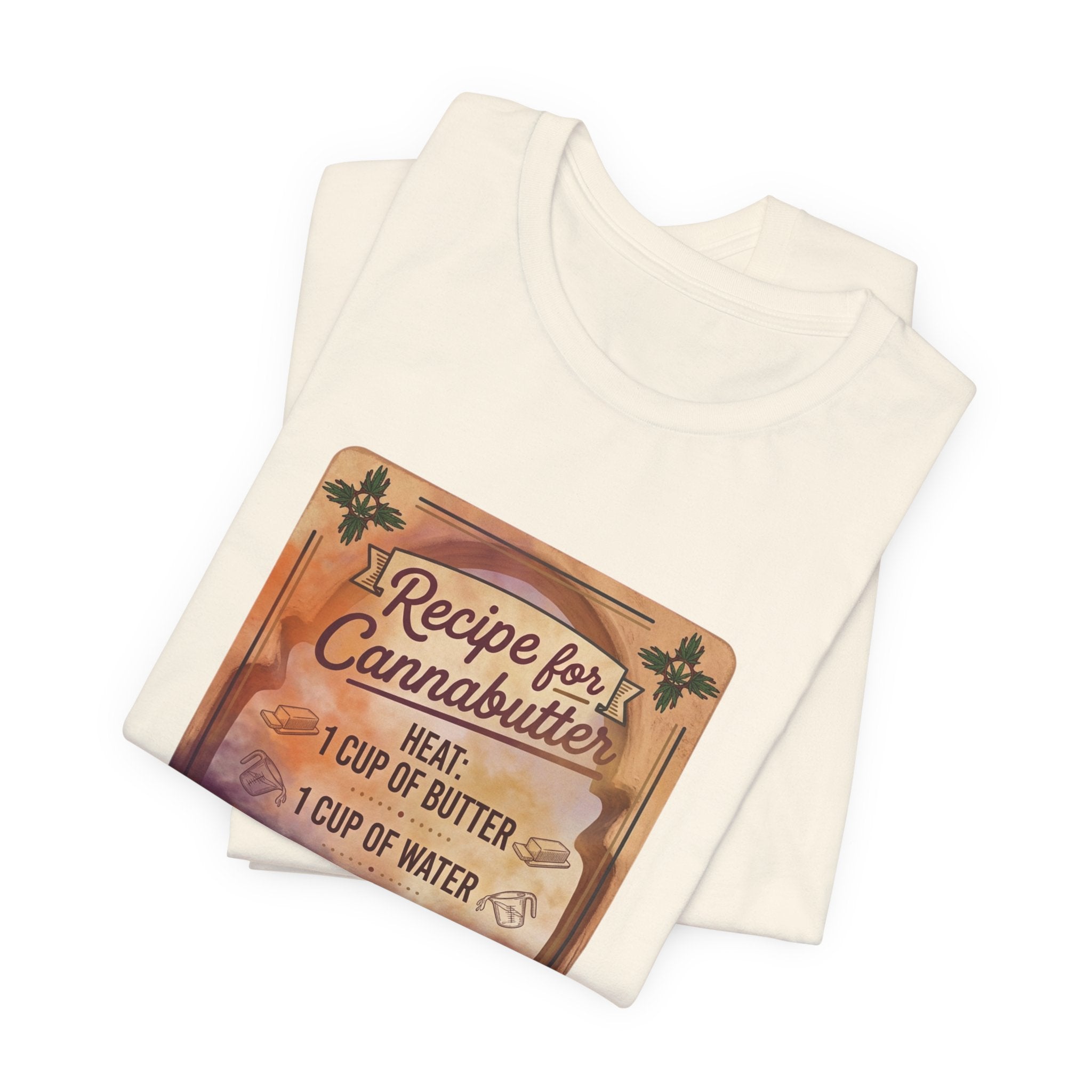 Cannabutter Recipe Tee | Retro Kitchen Herb Graphic, Vintage Apothecary Style