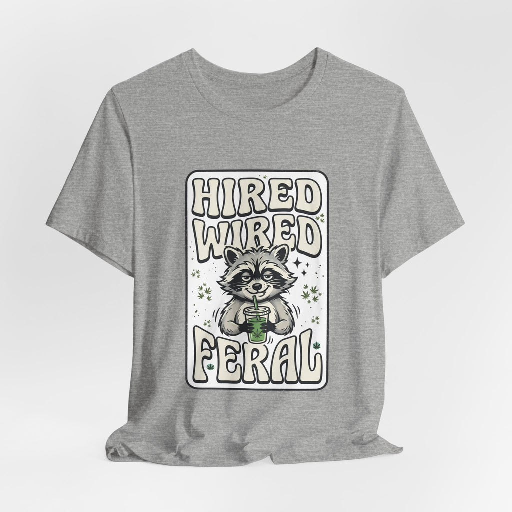 Hired Wired Feral Raccoon Tee | Feral Raccoon Aesthetic, Nightlife Wilderness