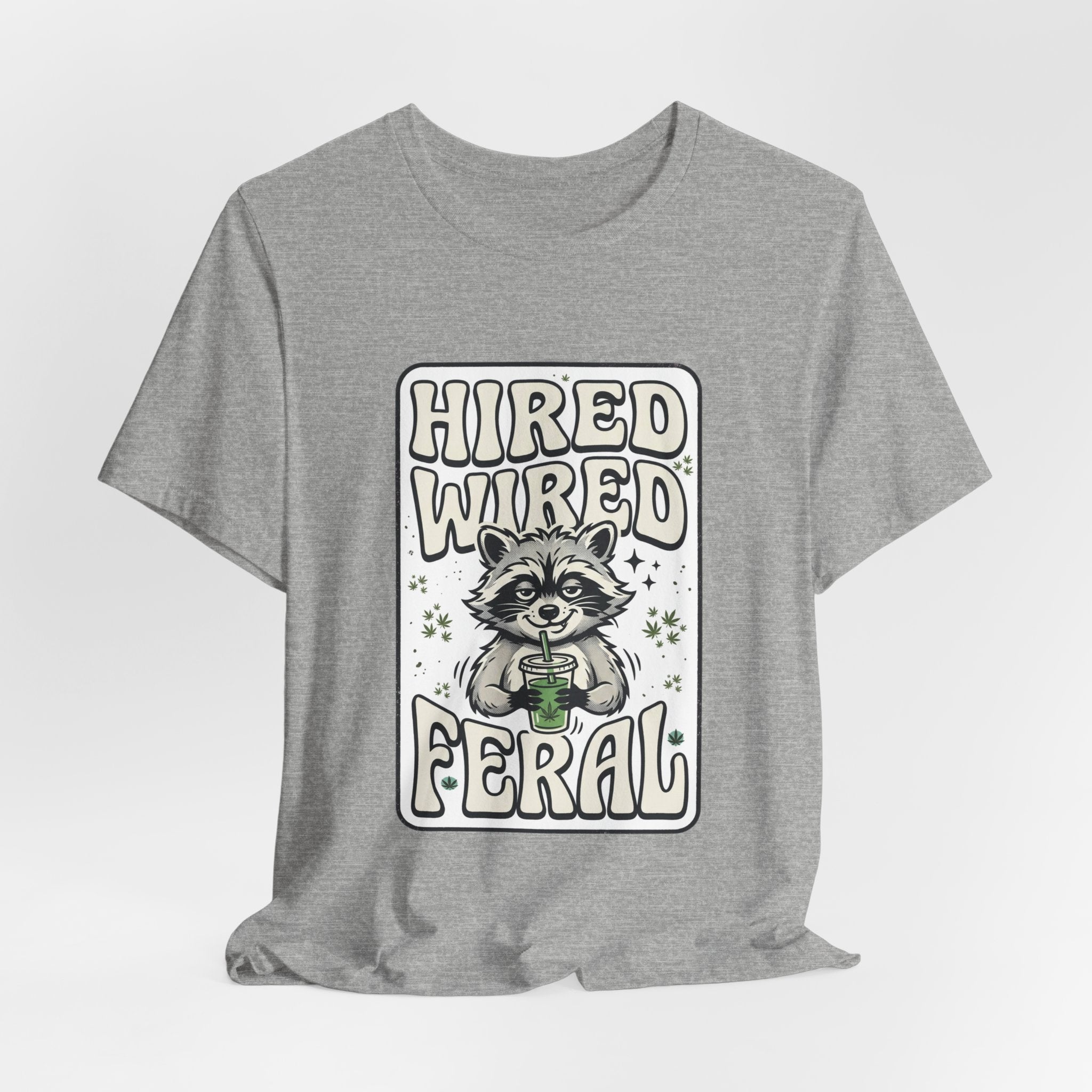 Hired Wired Feral Raccoon Tee | Feral Raccoon Aesthetic, Nightlife Wilderness