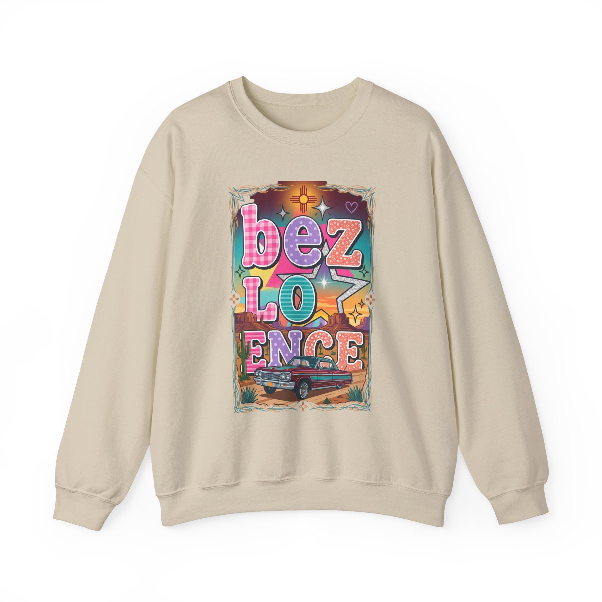 BeezLove Scripture Rainbow Crewneck — Christian Faith Sweatshirt