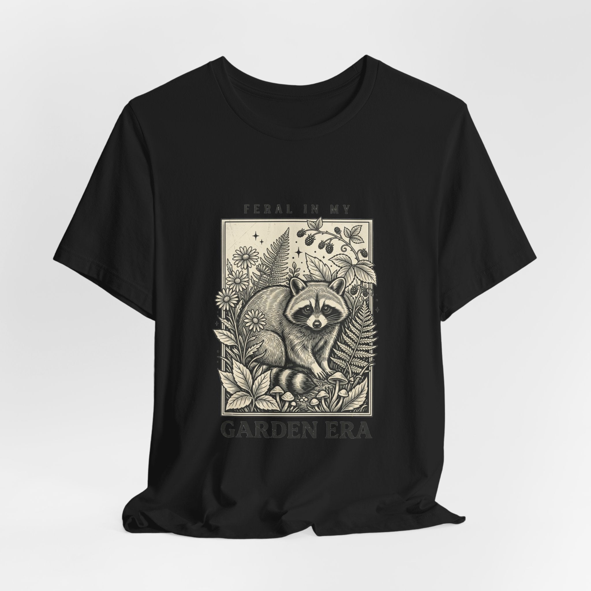 Feral in My Garden Era Tee | Raccoon Wilderness Aesthetic