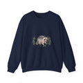 Hunched Raccoon Illustration Sweatshirt | stoner wildlife, scruffy critter