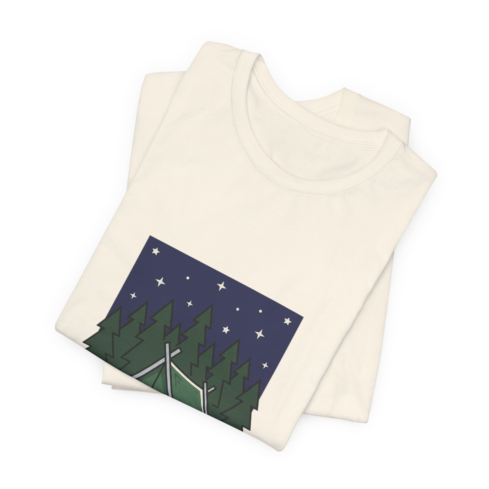 Camping Tent Illustration Tee | Teacher Wedding, School Community
