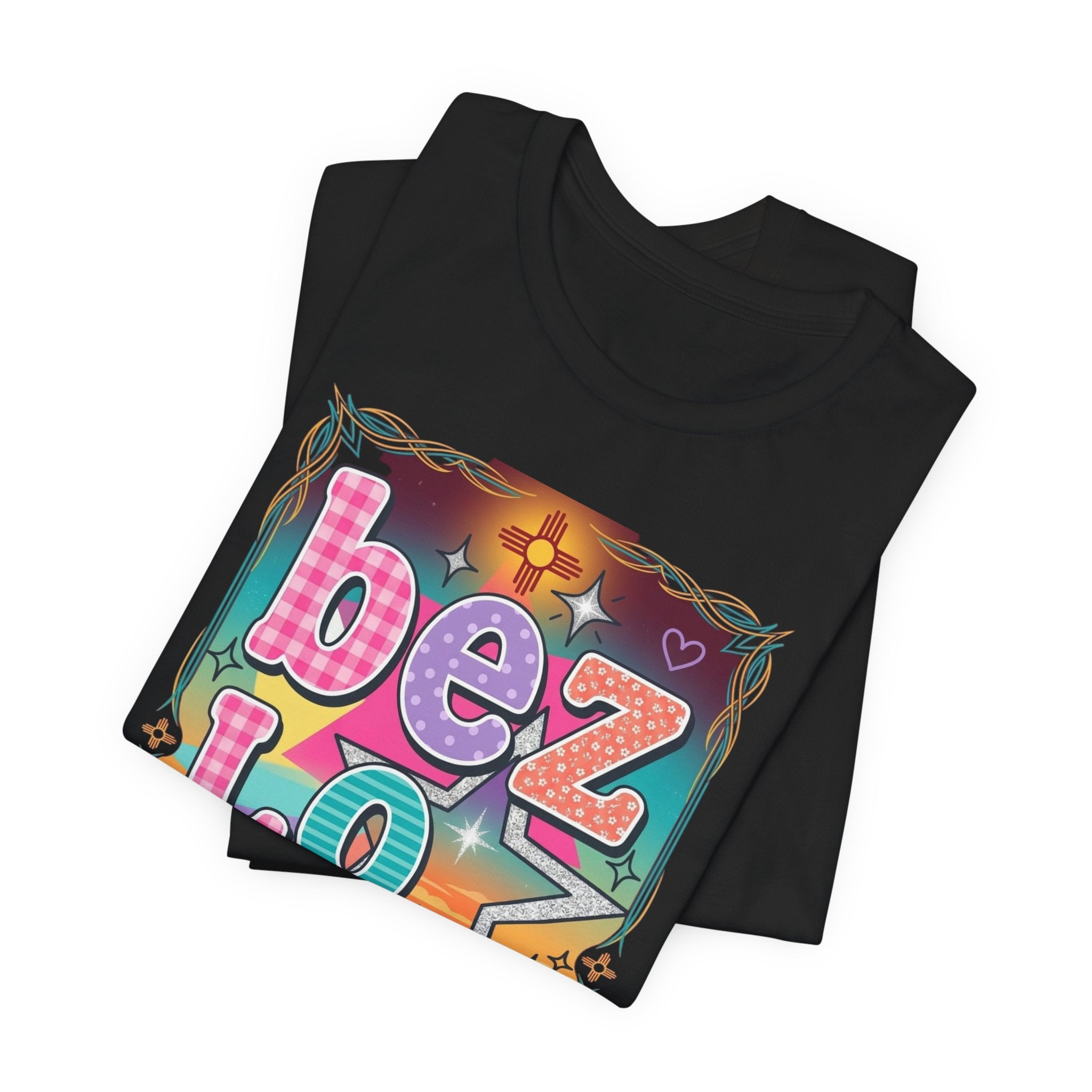 BeezLove Scripture Rainbow Tee — Colorful Christian Faith T-Shirt