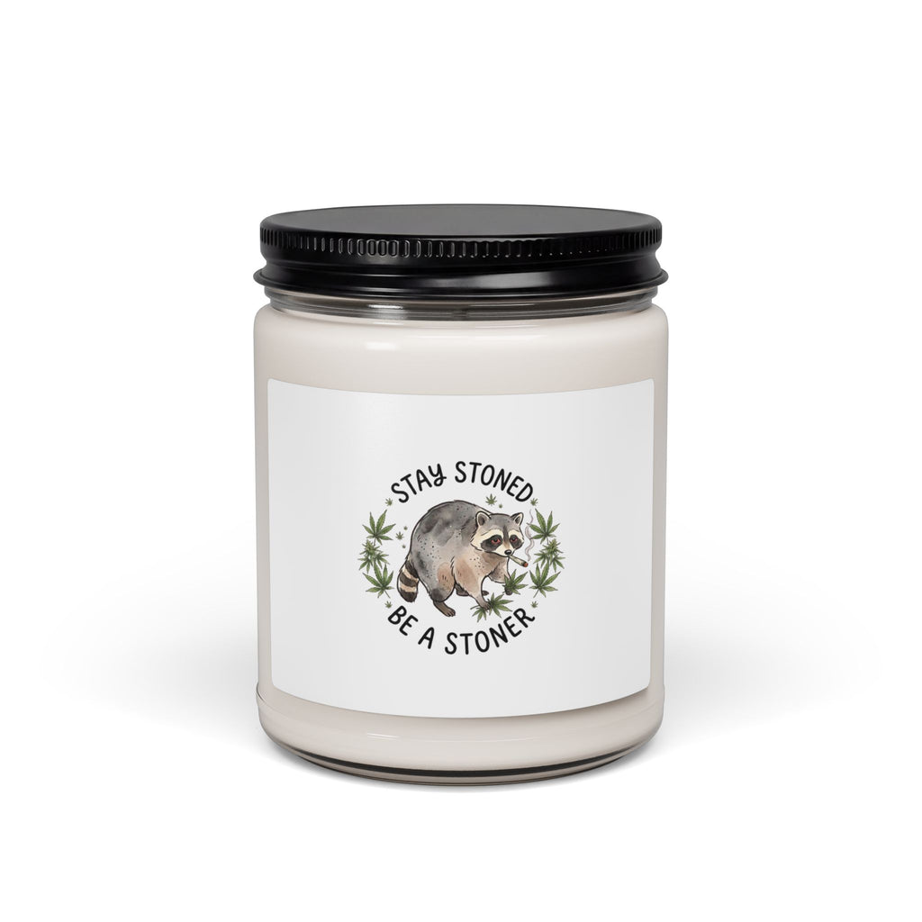 Stay Stoned Raccoon Candle | Scented Soy Candle, 9oz