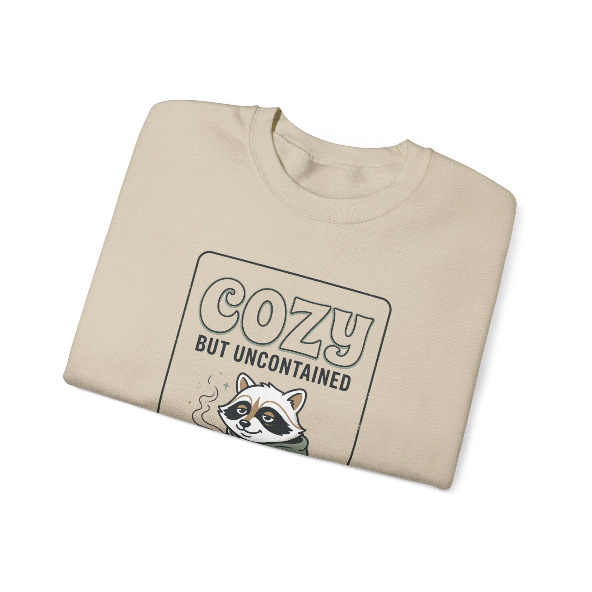Cozy But Uncontained Raccoon Sweatshirt | Feral Raccoon Aesthetic, Wilderness