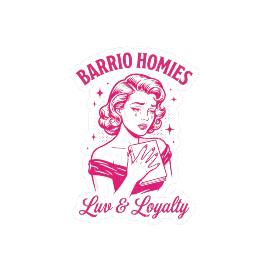 Barrio Homies Luv & Loyalty Kiss-Cut Stickers | Book Club Romance Sticker