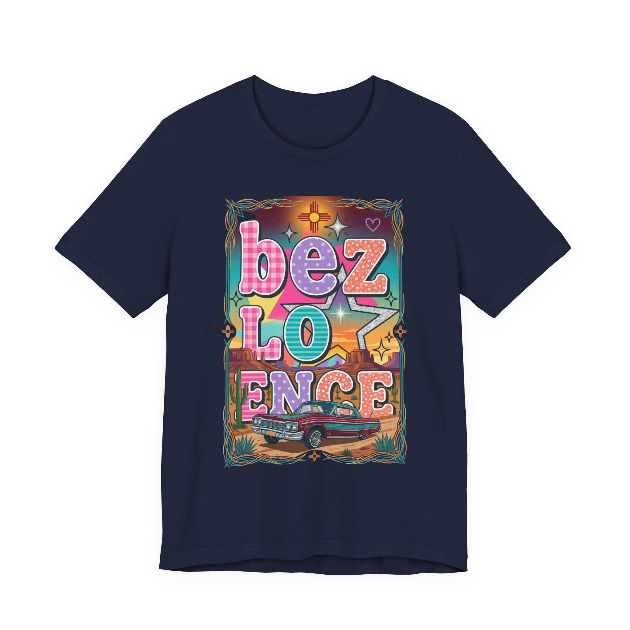 BeezLove Scripture Rainbow Tee — Colorful Christian Faith T-Shirt