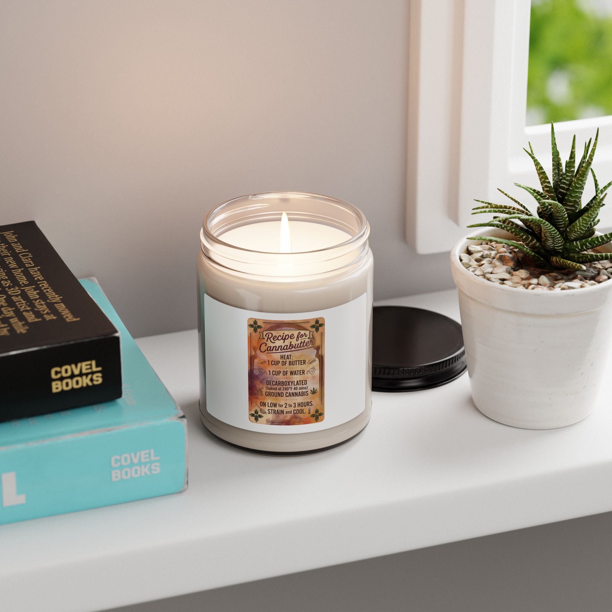 Democracy & Civic Courage Candle | Soy Jar Candle, red-blue floral civic pride