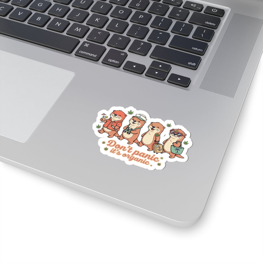 Don't Panic It's Organic Sticker | Cruise Vacation, Tropical Otter Crew