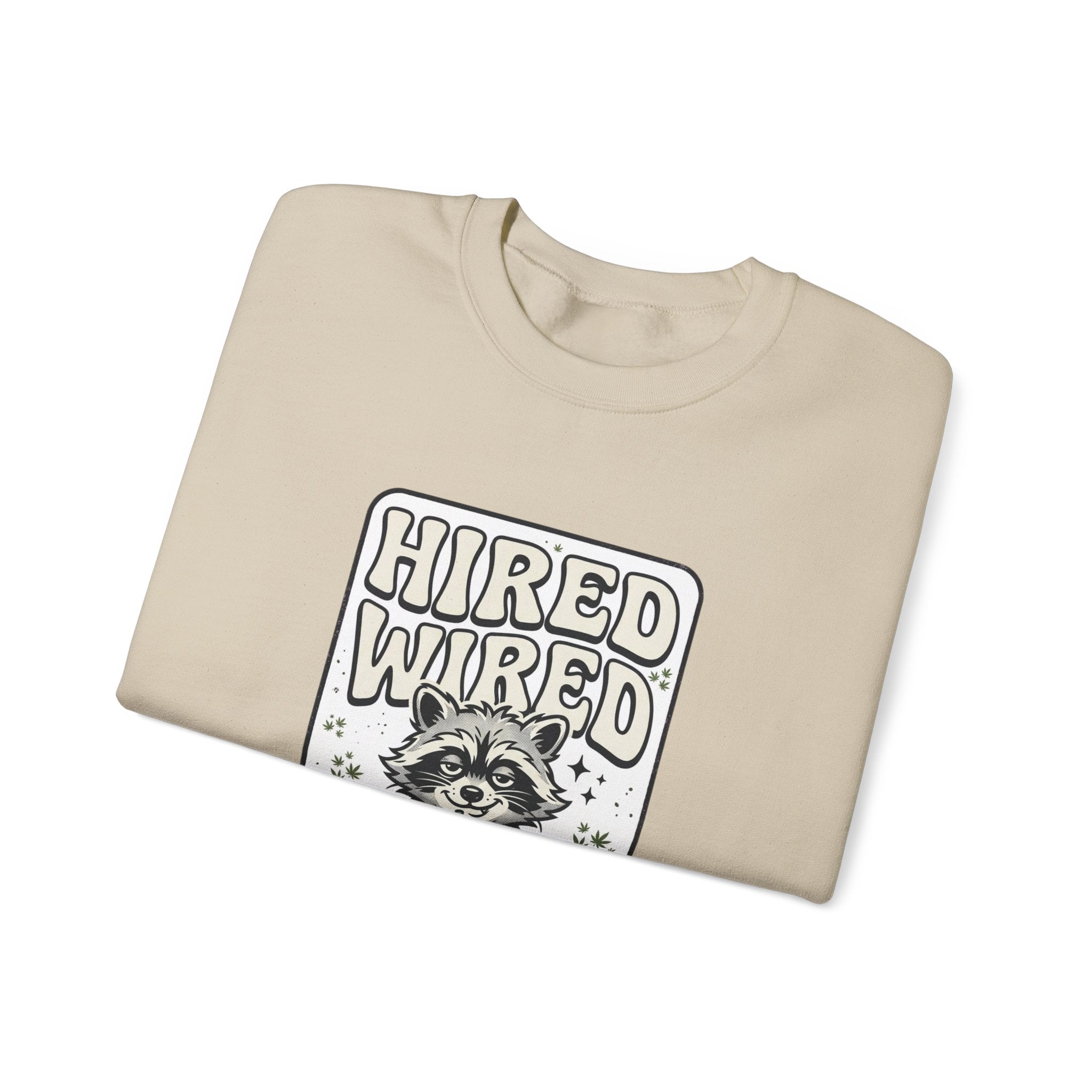 Feral Raccoon Graphic Sweatshirt | Cosmic Wilderness, Nocturnal Trash-Panda Aesthetic