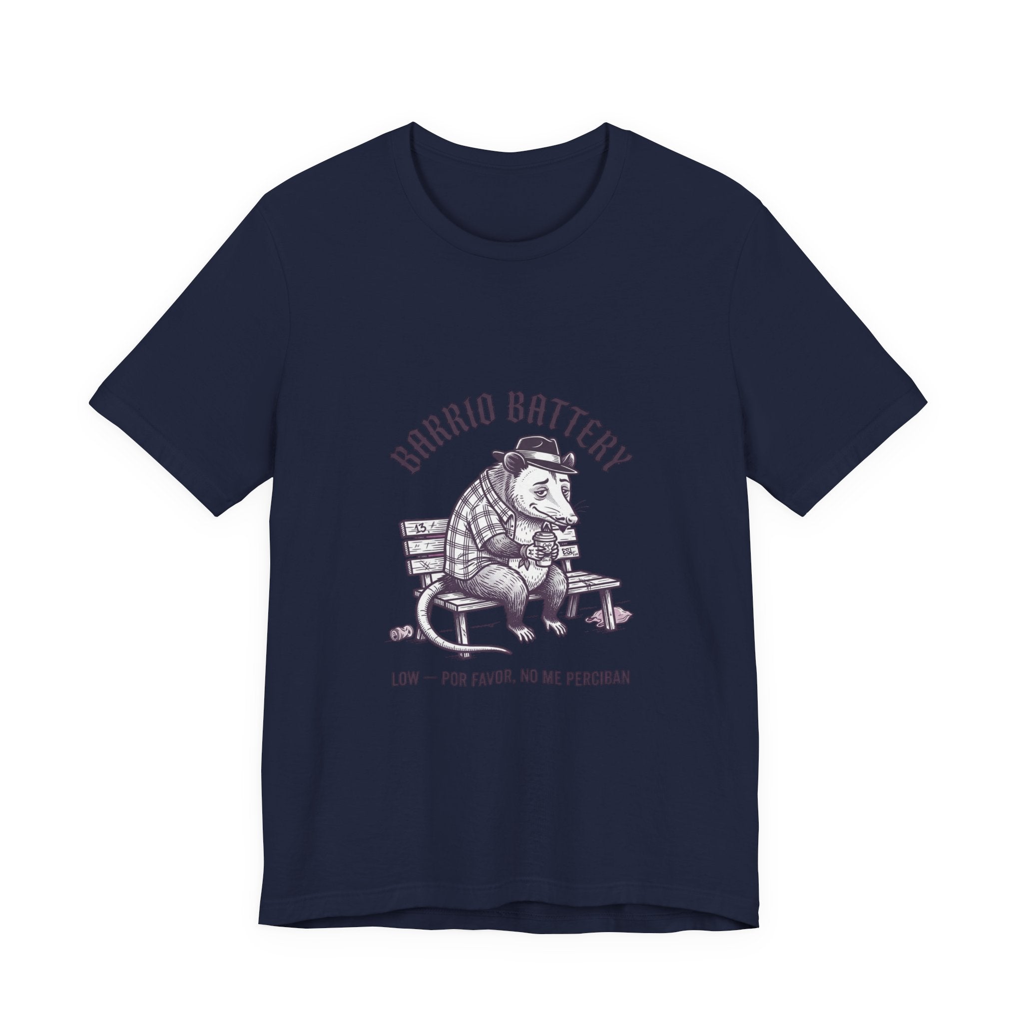 Anxious Armadillo Illustration Tee | Anxious Animal Humor, Cute Anxiety Graphic