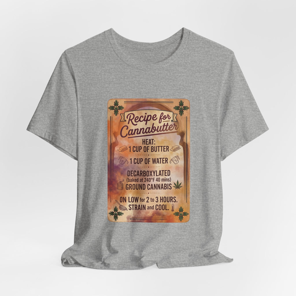 Cannabutter Recipe Tee | Retro Kitchen Herb Graphic, Vintage Apothecary Style