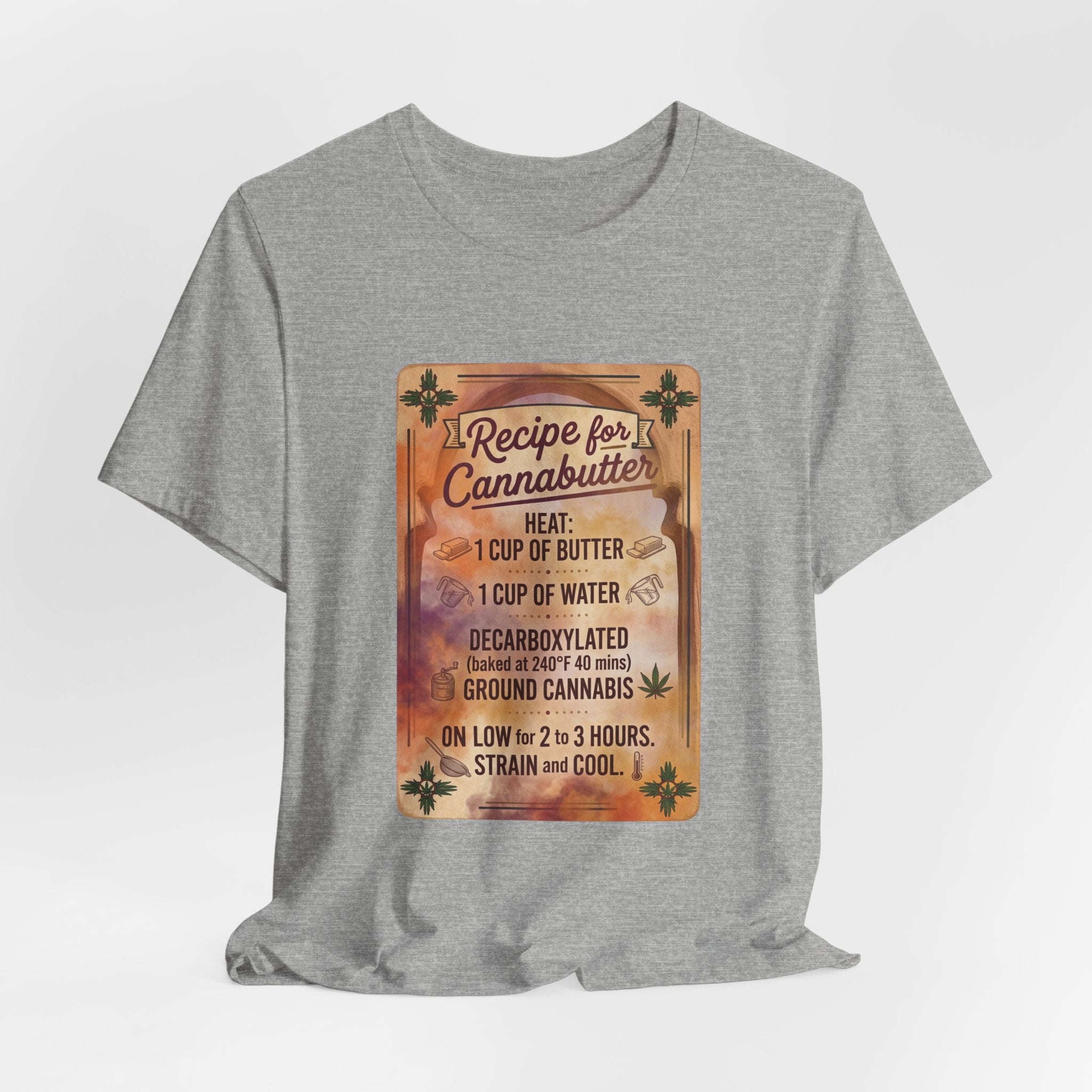 Cannabutter Recipe Tee | Retro Kitchen Herb Graphic, Vintage Apothecary Style