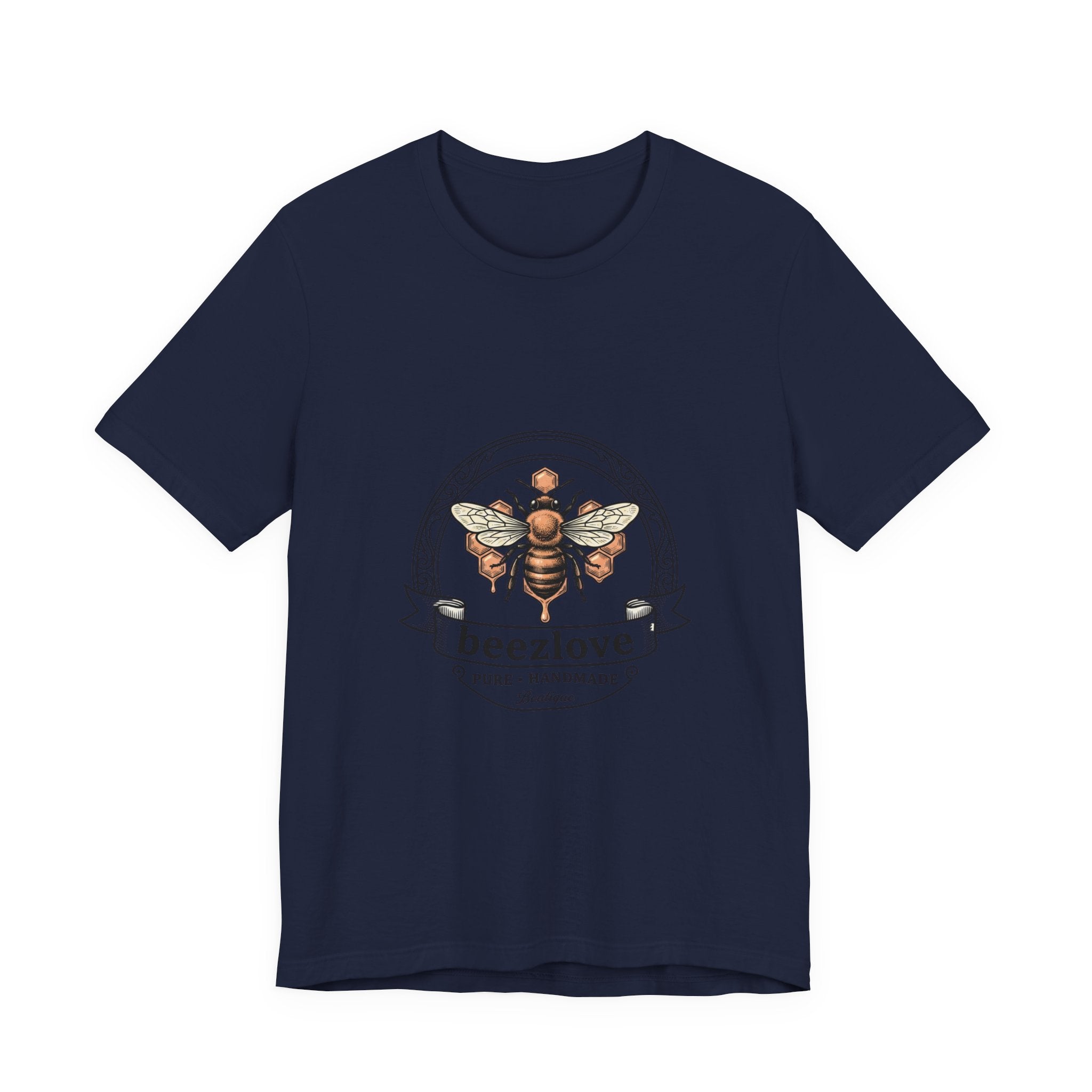 Bee motif birth flower Tee | Botanical bee illustration, birth month floral