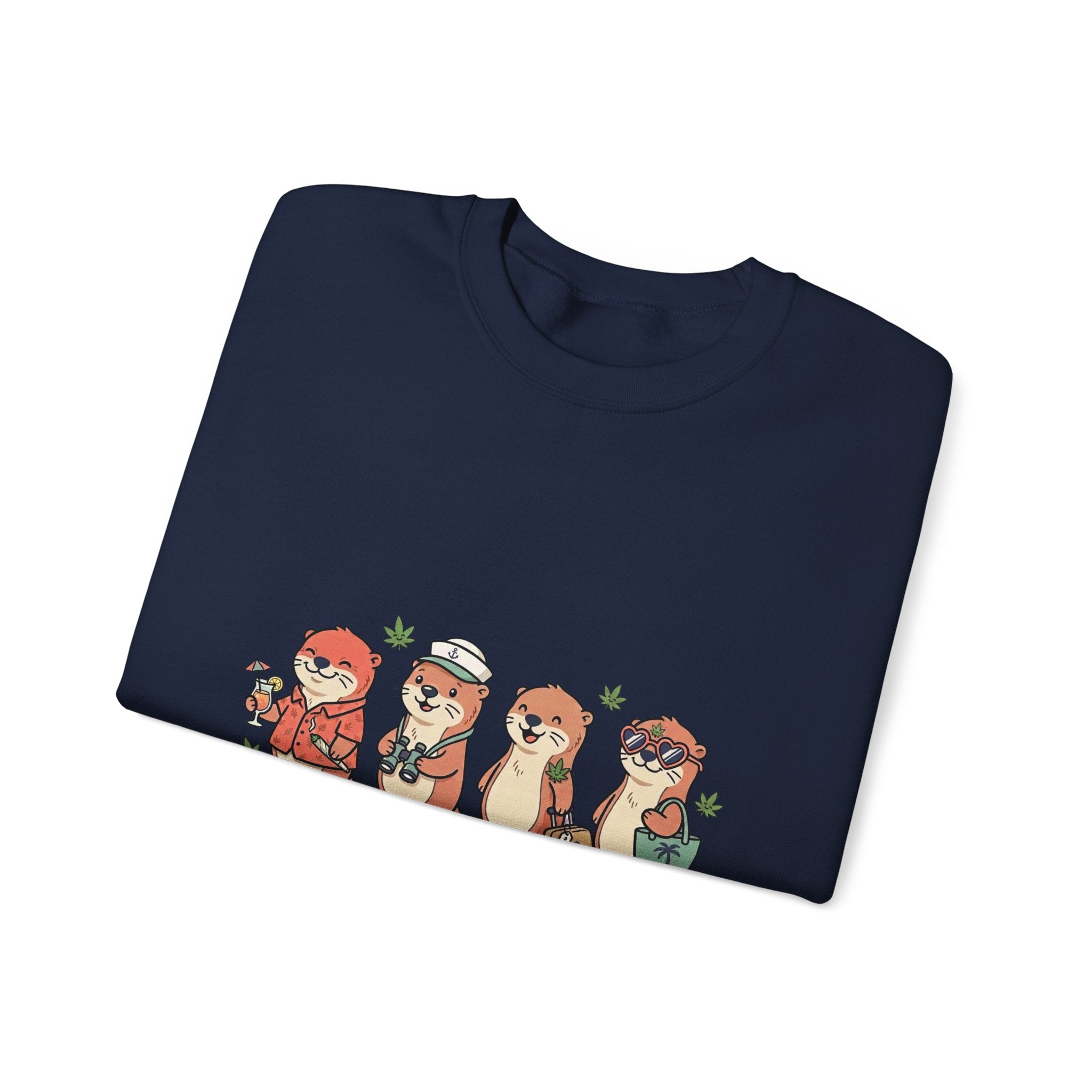 Don't Panic It's Organic sweatshirt | Cruise Vacation, Nautical Otter Crew