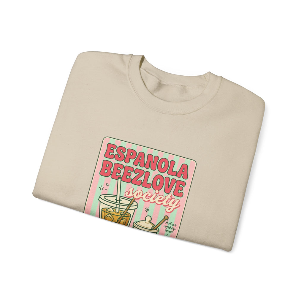 Matcha Latte Club Crewneck | green pink café aesthetic, whisk & mug graphic