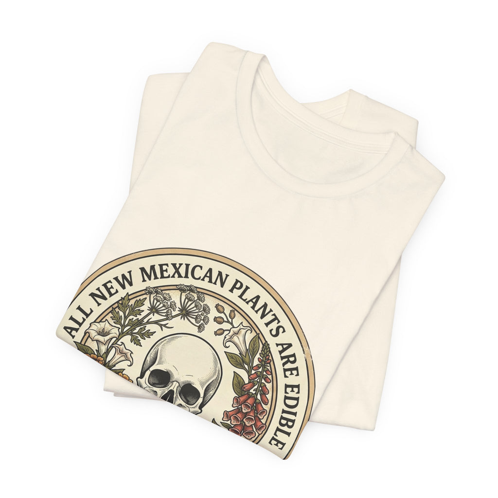 All Plants Are Edible Skull Botanical Tee | Vintage Botanical, Forager Humor