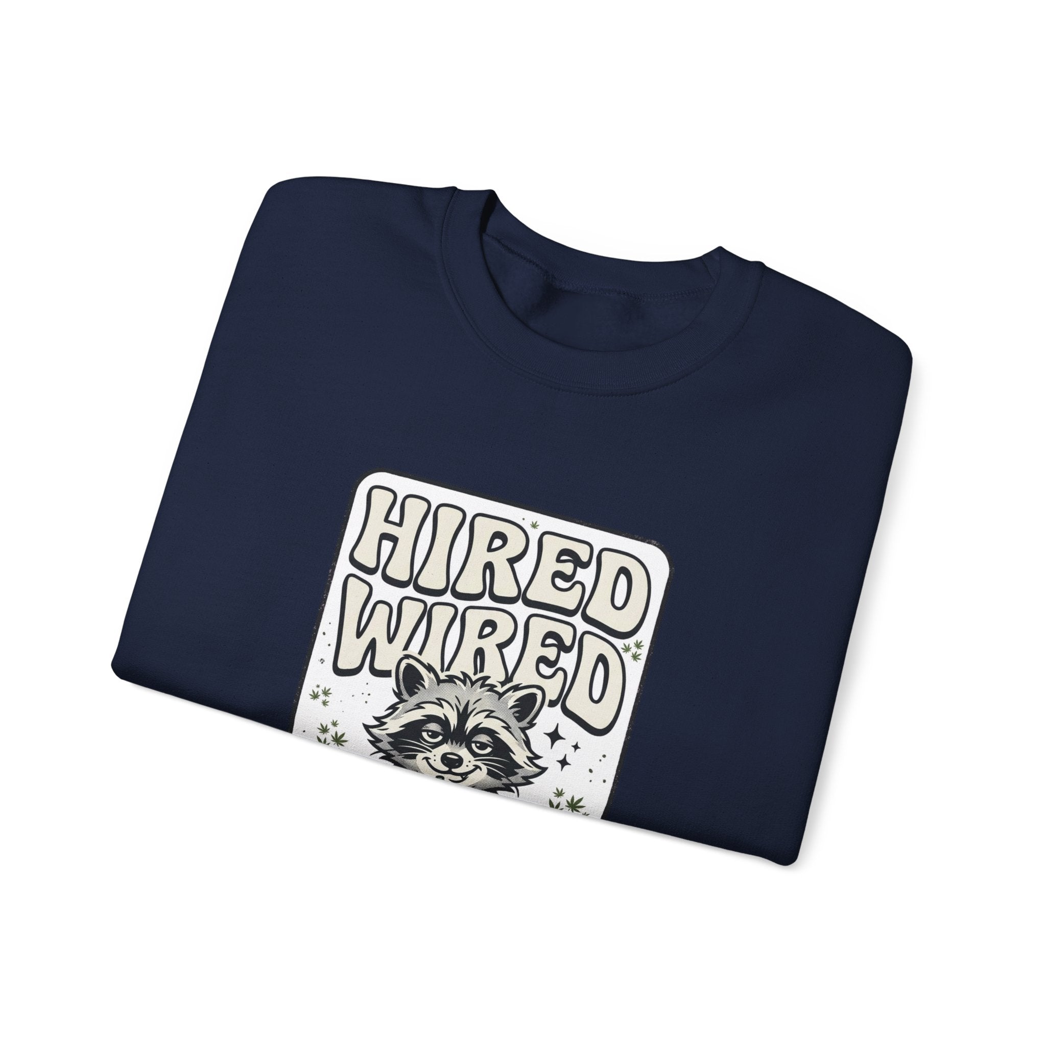 Feral Raccoon Graphic Sweatshirt | Cosmic Wilderness, Nocturnal Trash-Panda Aesthetic