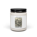 Feral Raccoon Floral Illustration Candle | Soy Jar Candle, Wilderness Aesthetic