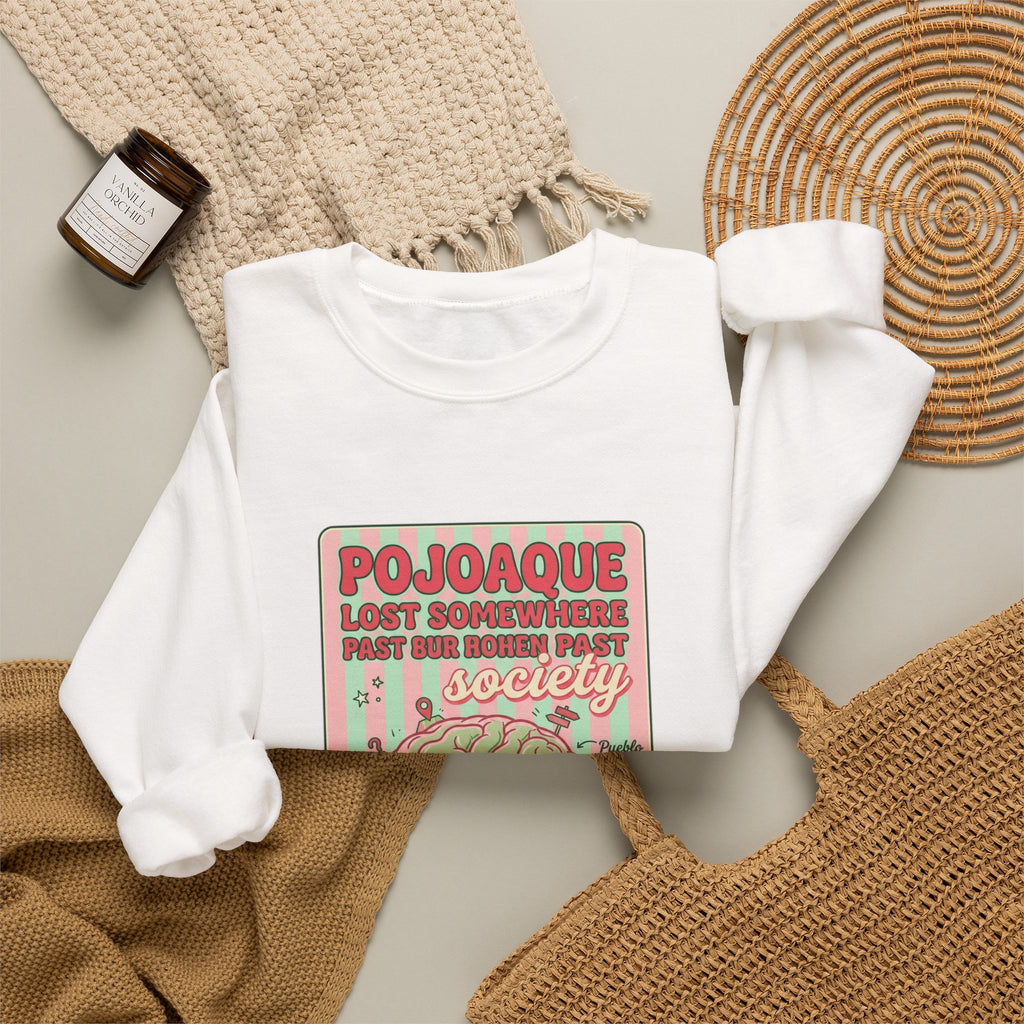 Matcha Club Graphic Sweatshirt | green pink café aesthetic, latte art illustration