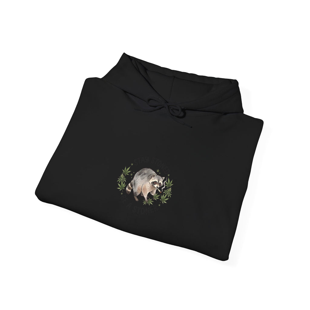 Scruffy Raccoon Illustration Hoodie | Viral Seattle Raccoon Trend