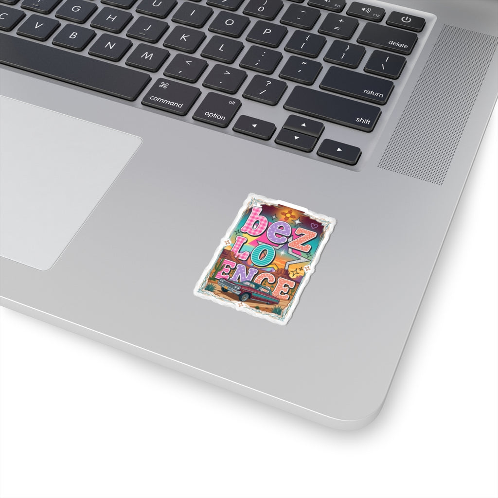 BeezLove Scripture Rainbow Sticker — Colorful Christian Faith Sticker